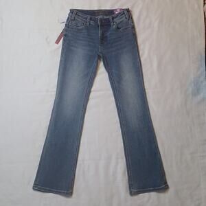 Rock & Roll Denim Midrise Bootcut Extra Stretch Denim Blue Jeans 25-32